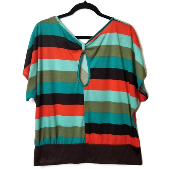 3/$20 Annabelle Striped Top - Picture 2 of 3